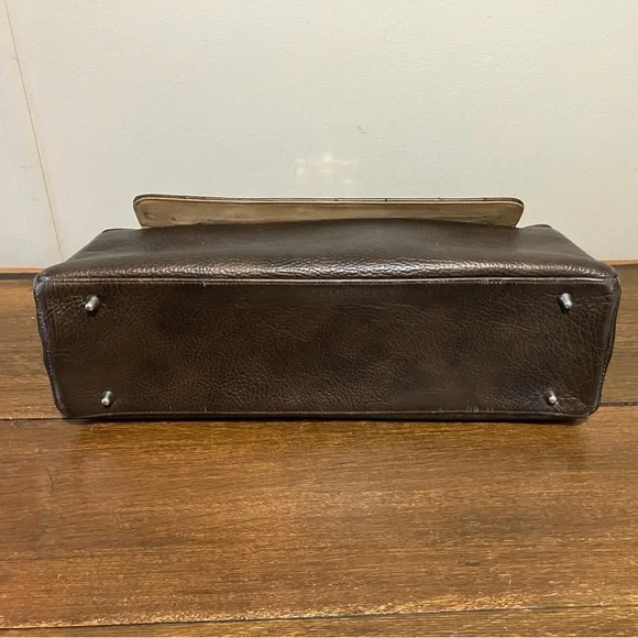 Vintage Normandie Brown Leather Handbag - Picture 7 of 16